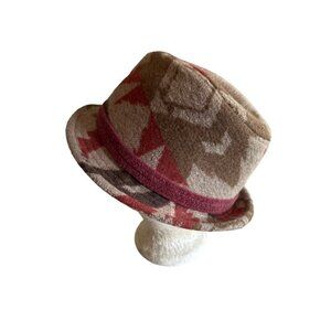 Christys London Wool Felt Fedora Hat With Toggle Accent Unisex One Size Beige &